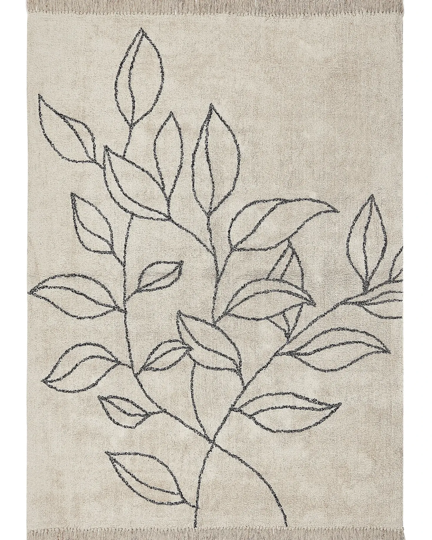 Tappeto SAZLI Beige 160 x 230 cm Cotone