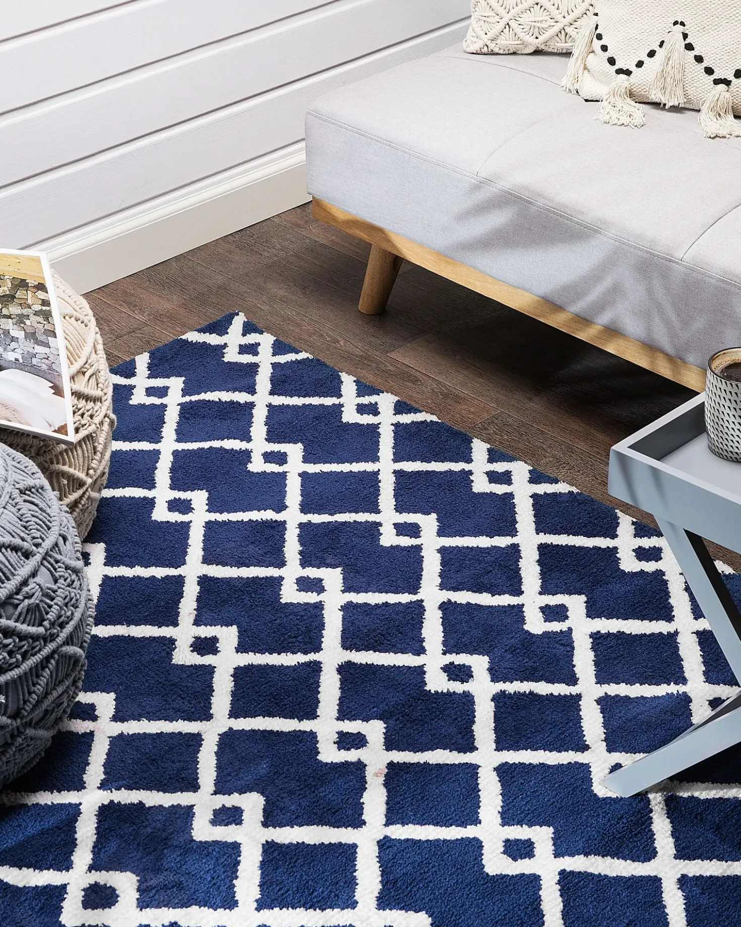 Tappeto SERRES Blu 160 x 230 cm