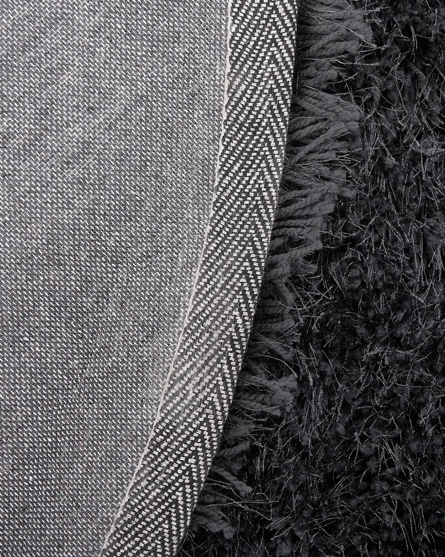 Tappeto Shaggy CIDE Nero ø 140 cm