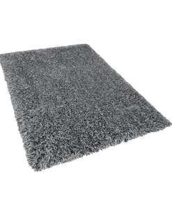 Tappeto Shaggy CIDE Nero/Bianco 160 x 230 cm
