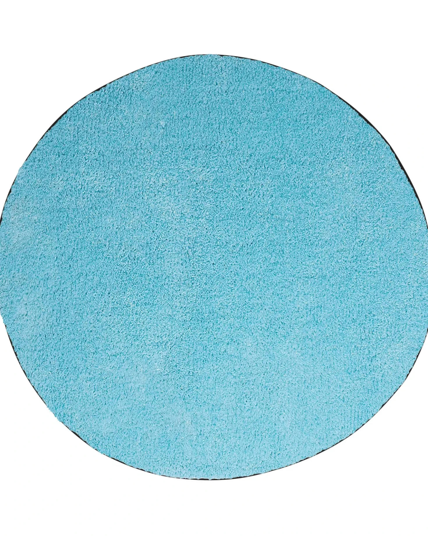 Tappeto Shaggy DEMRE Azzurro ø 140 cm