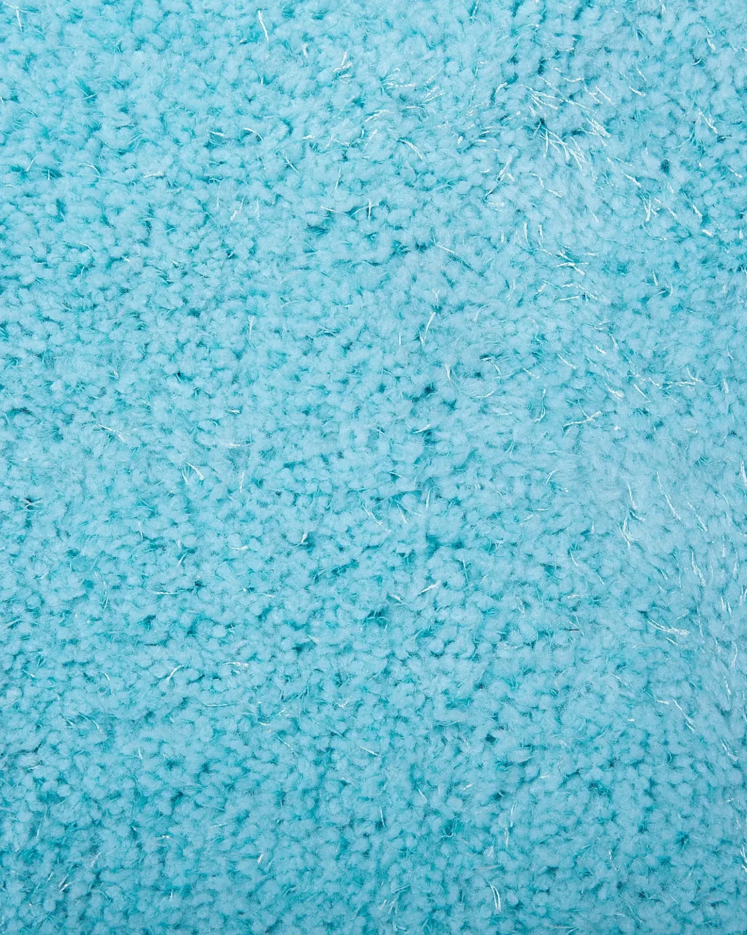 Tappeto Shaggy DEMRE Azzurro ø 140 cm