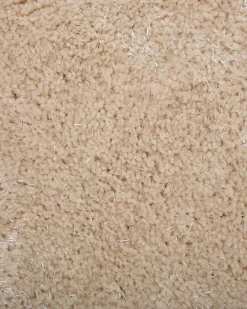 Tappeto Shaggy DEMRE Beige ø 140 cm