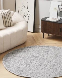 Tappeto Shaggy DEMRE Grigio ø 140 cm