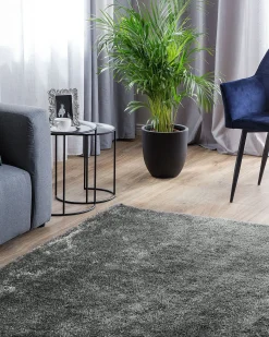 Tappeto Shaggy DEMRE Grigio scuro 160 x 230 cm