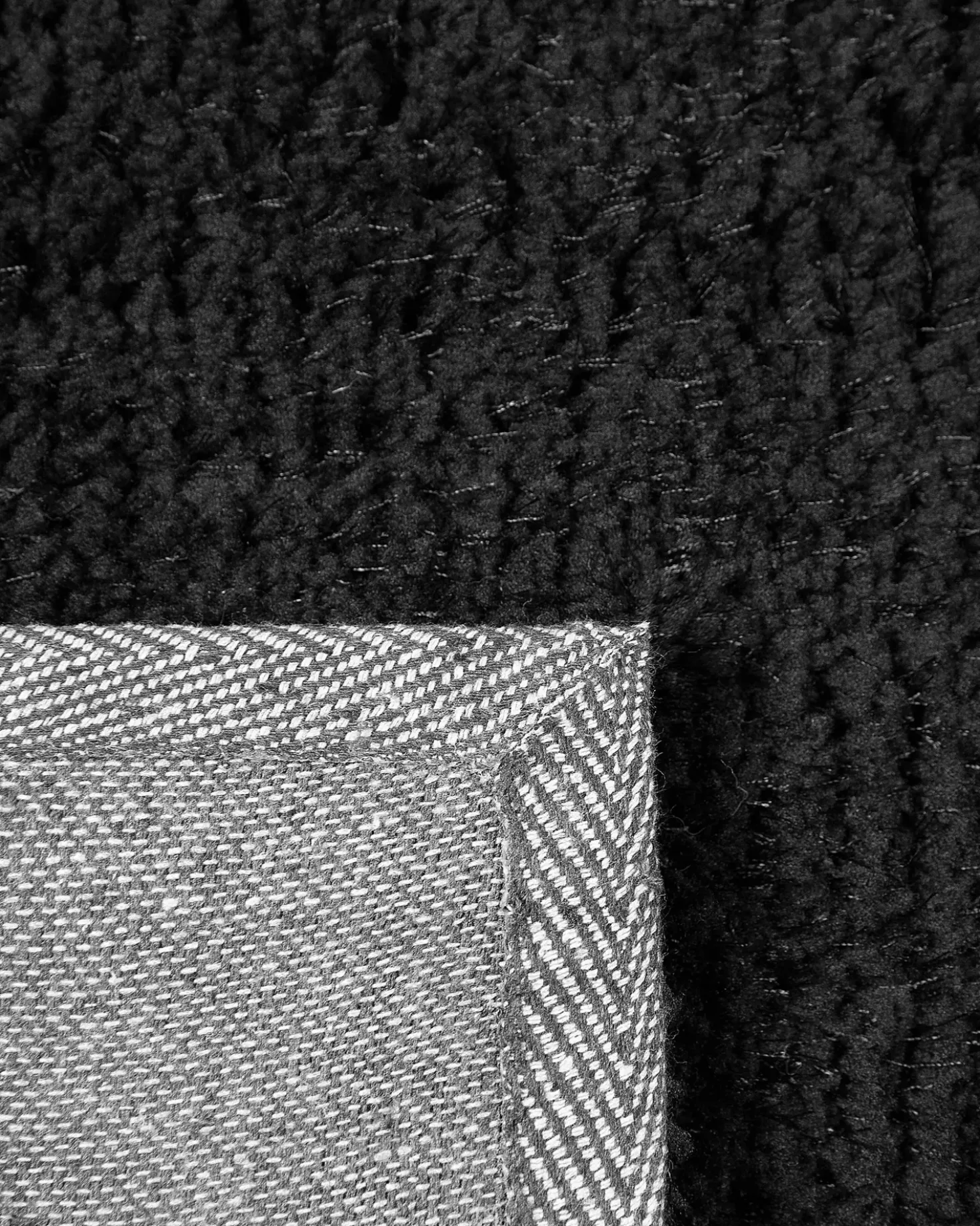 Tappeto Shaggy DEMRE Nero 160 x 230 cm