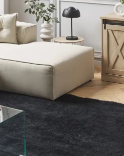 Tappeto Shaggy DEMRE Nero 160 x 230 cm