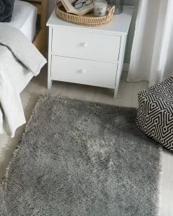 Tappeto Shaggy EVREN Grigio chiaro 80 x 150 cm