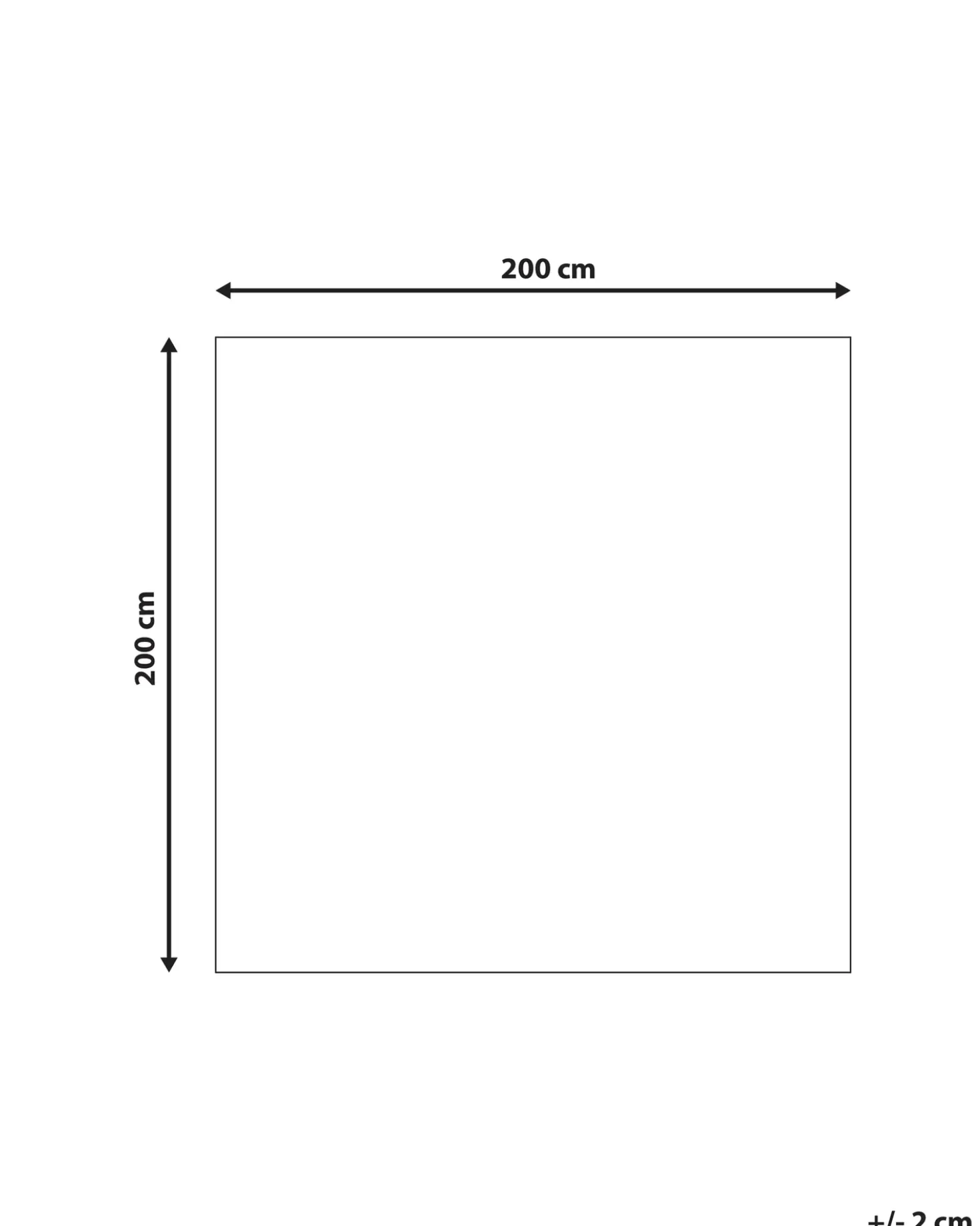 Tappeto Shaggy EVREN Verde menta 200 x 200 cm