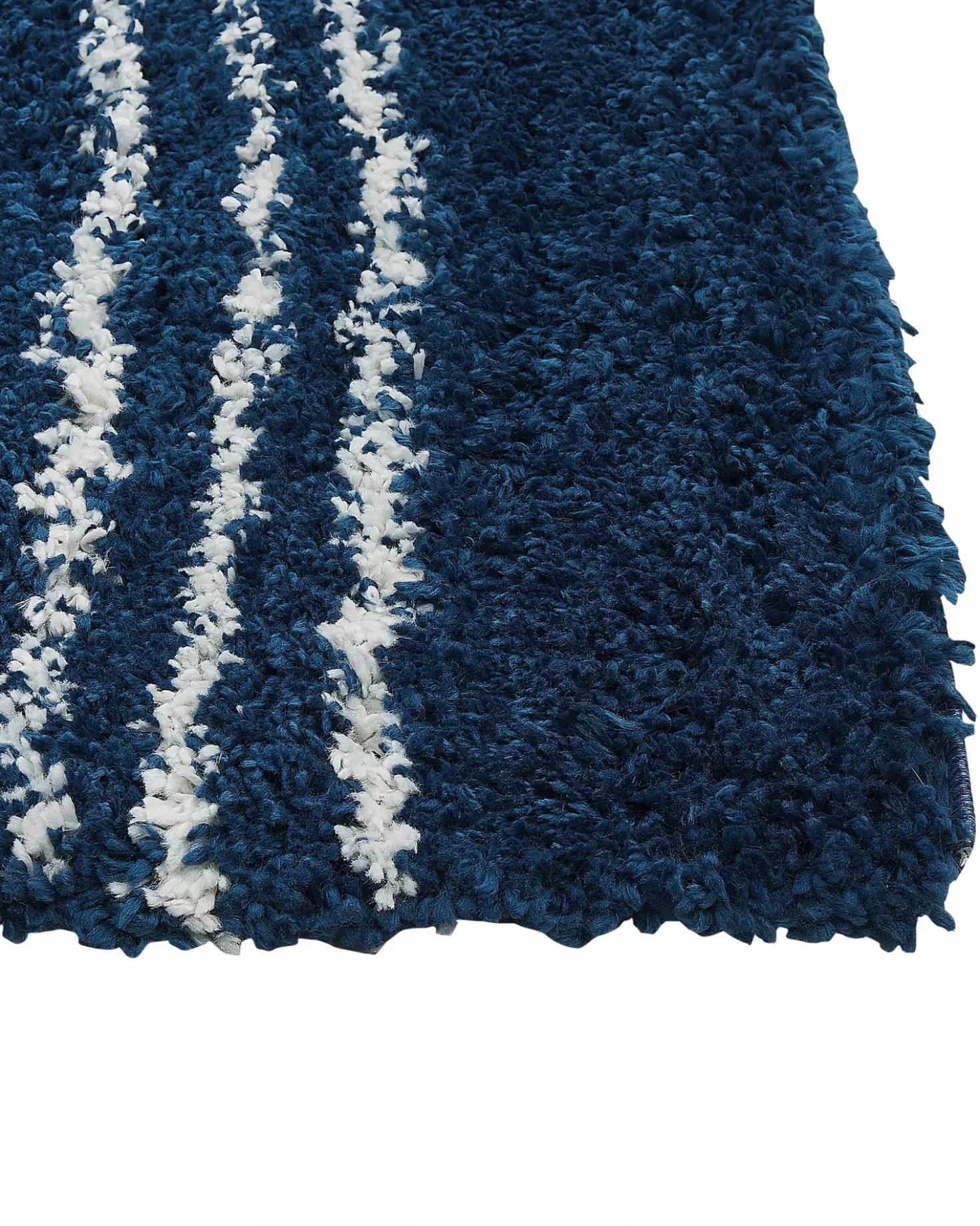 Tappeto Shaggy TASHIR Blu 160 x 230 cm