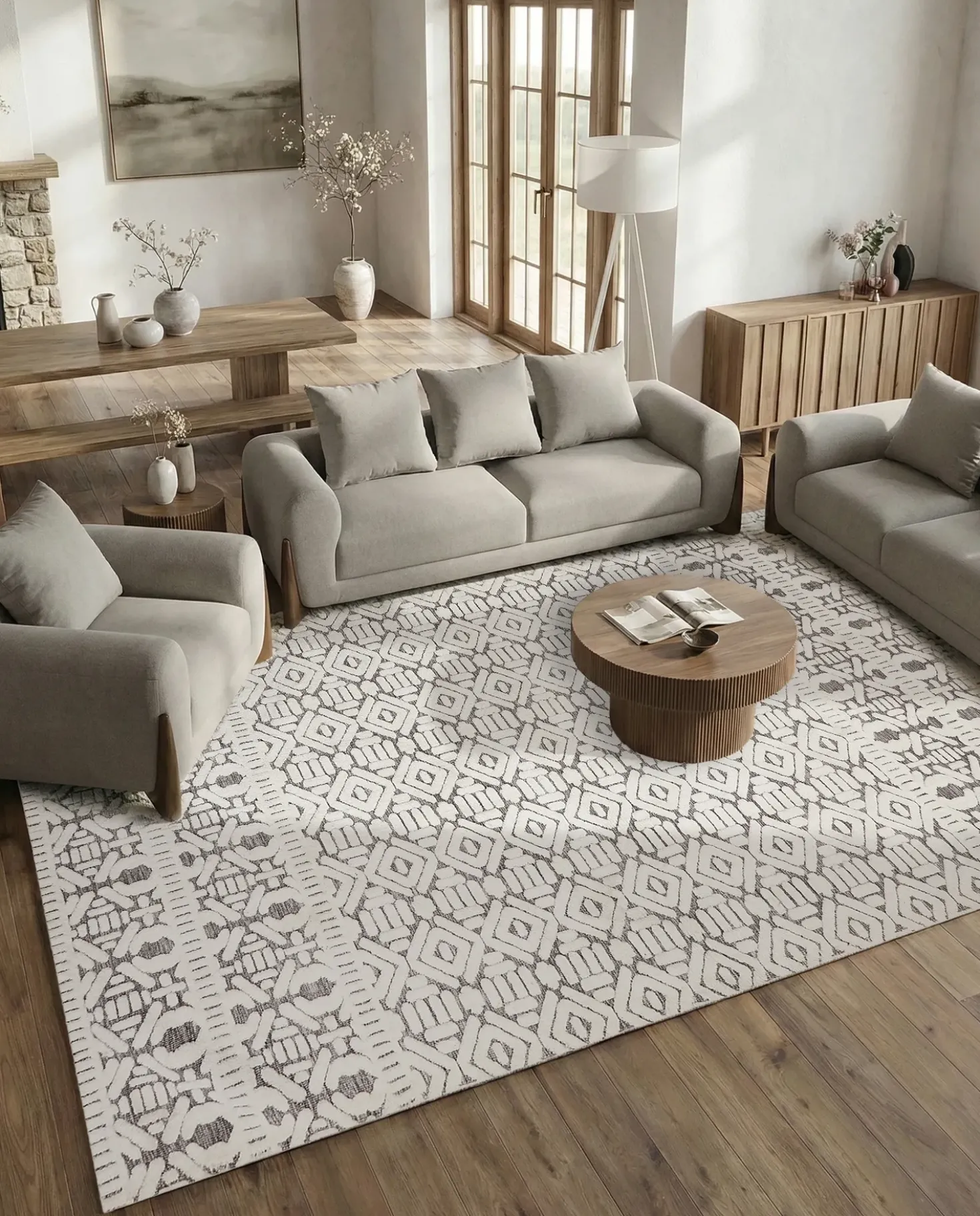 Tappeto SIBI Bianco 300 x 400 cm