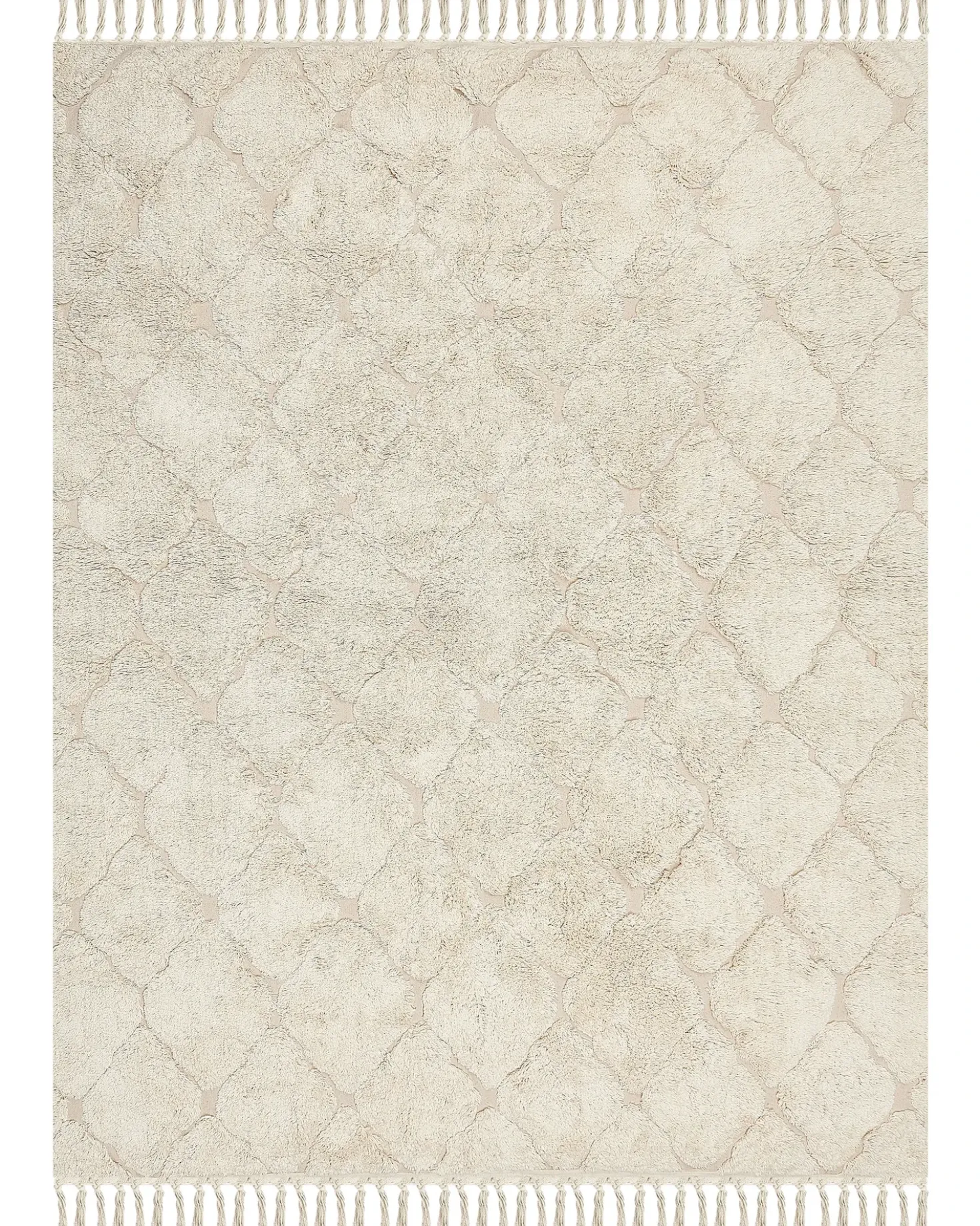 Tappeto SILCHAR Beige 160 x 230 cm Cotone