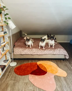 Tappeto SINJUWI Multicolore ø 140 cm Lana