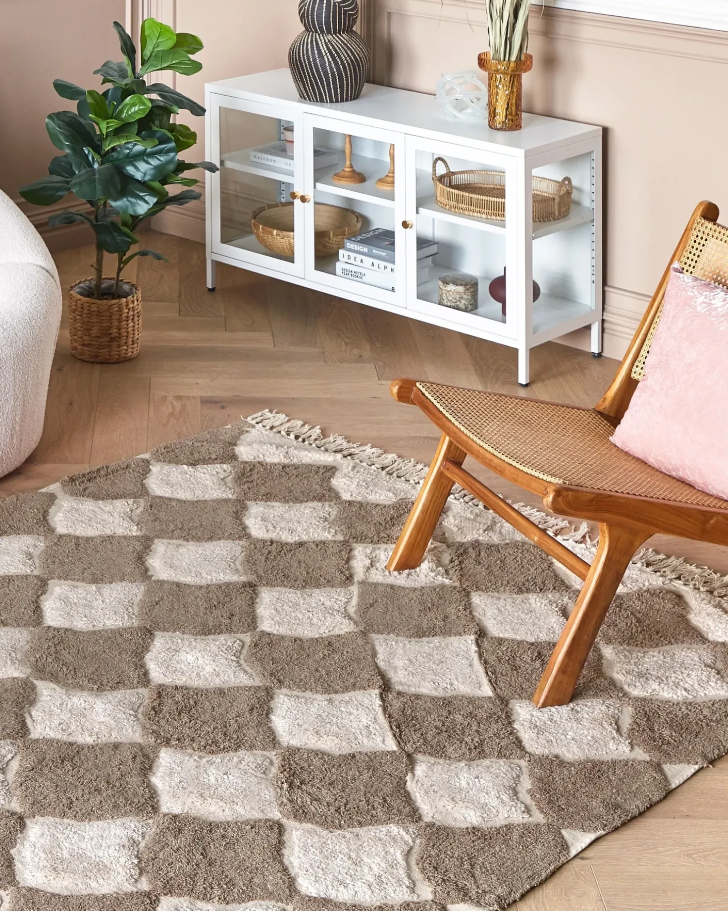 Tappeto SINOP Beige 160 x 230 cm Cotone
