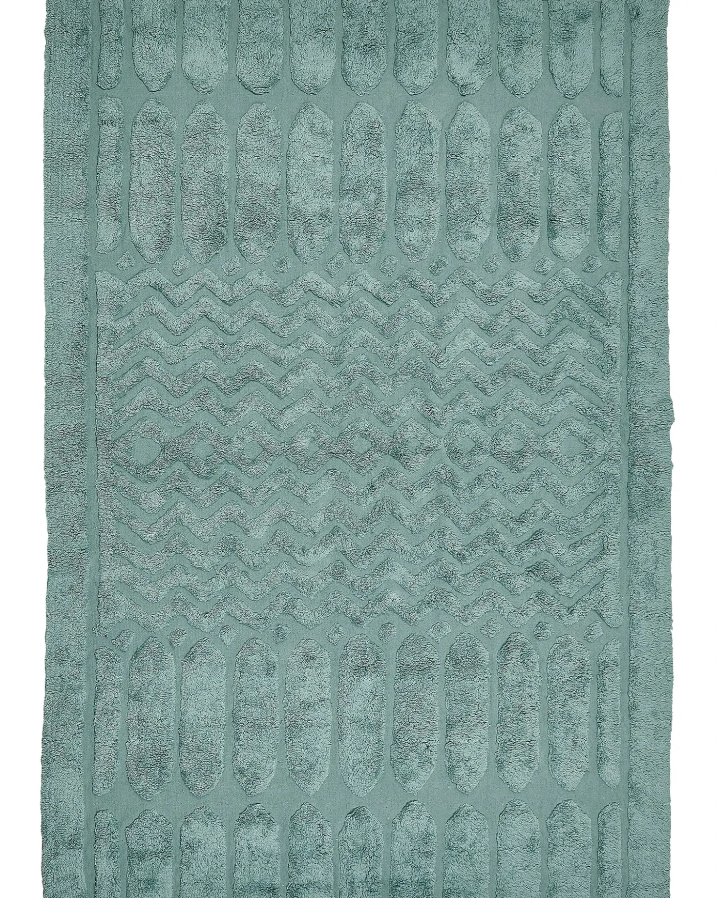 Tappeto SIRNAK Verde menta 160 x 230 cm Cotone