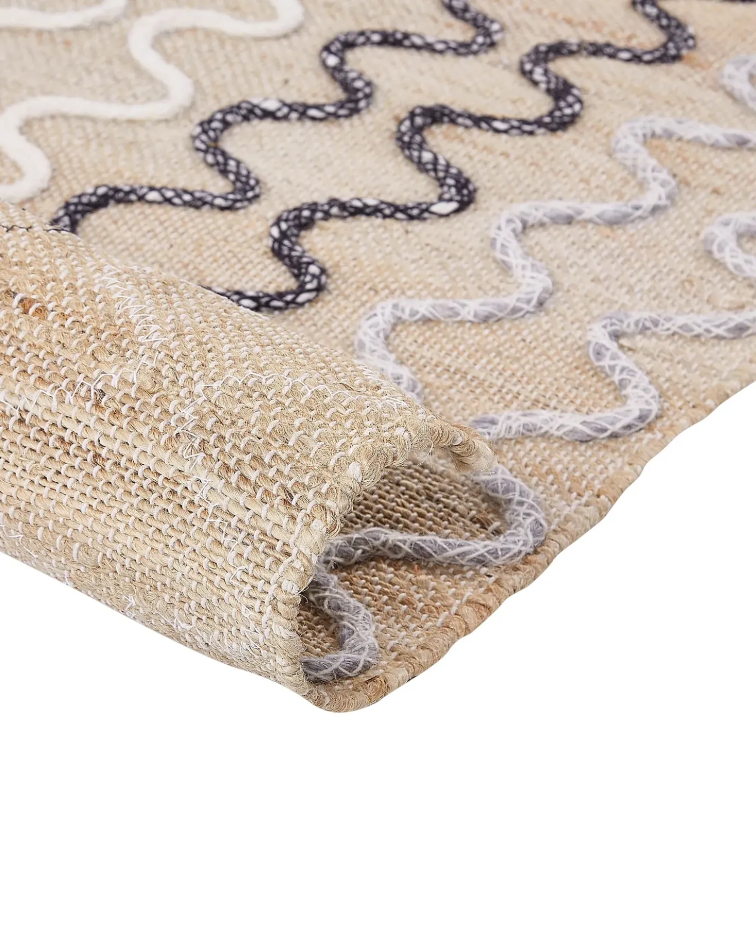 Tappeto SOGUT Beige 140 x 200 cm Iuta