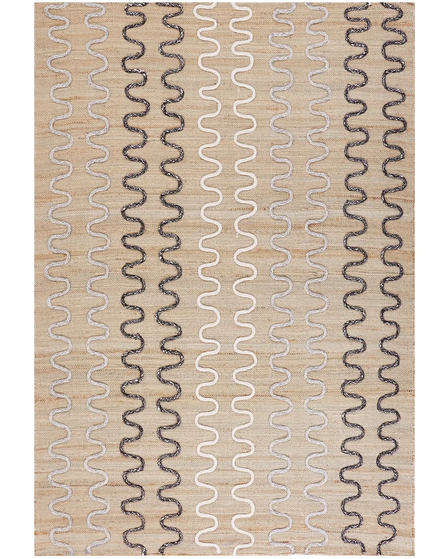 Tappeto SOGUT Beige 140 x 200 cm Iuta