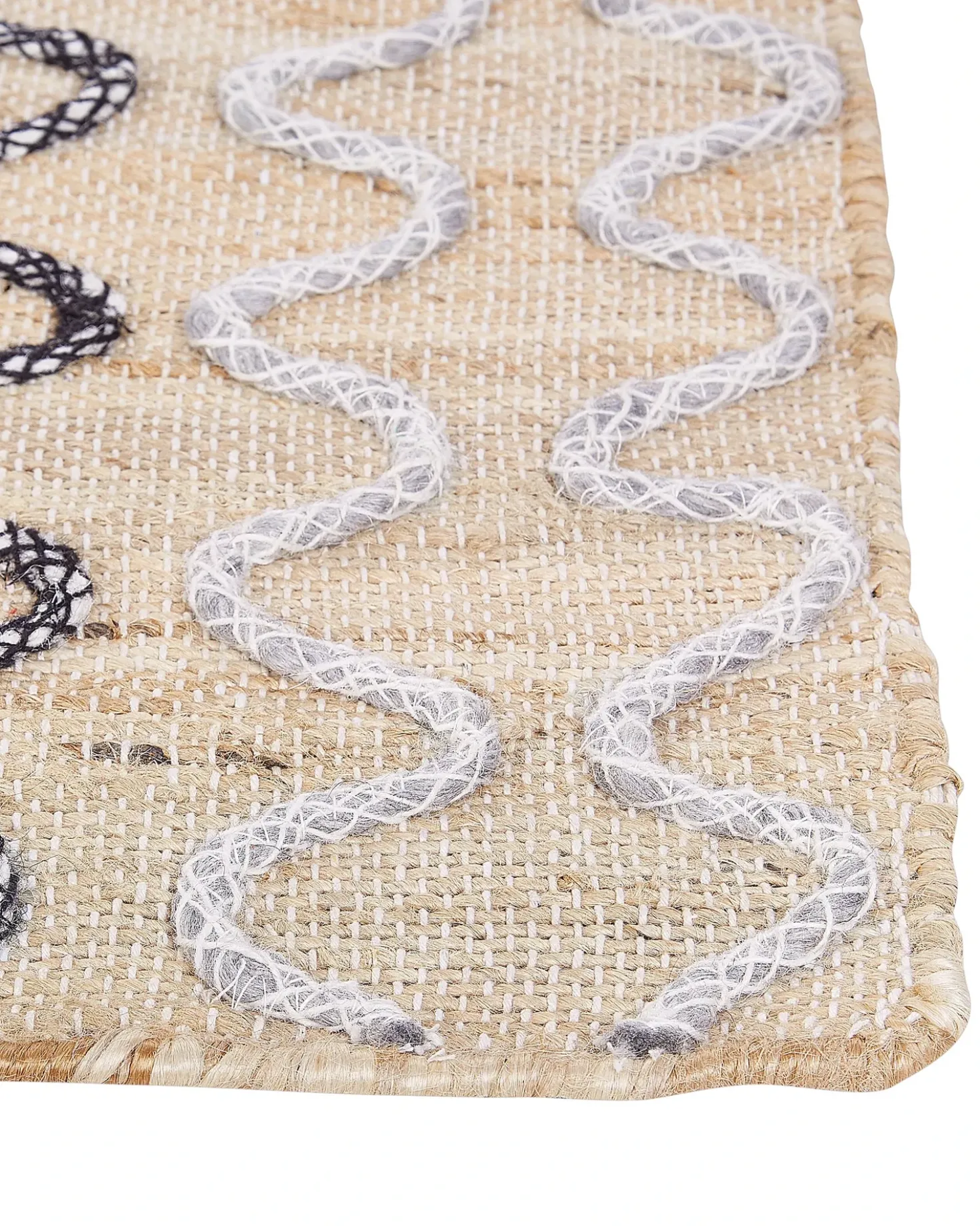 Tappeto SOGUT Beige 140 x 200 cm Iuta