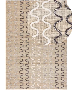 Tappeto SOGUT Beige 140 x 200 cm Iuta