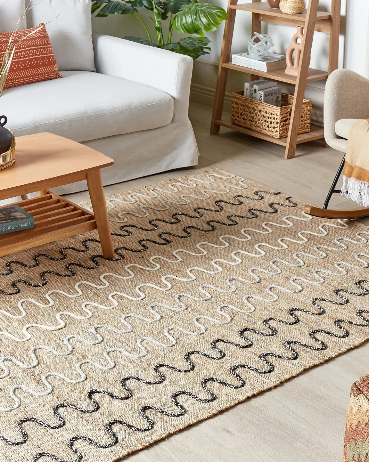 Tappeto SOGUT Beige 160 x 230 cm Iuta