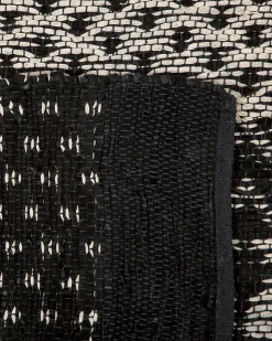 Tappeto SOKUN Nero 140 x 200 cm Pelle naturale