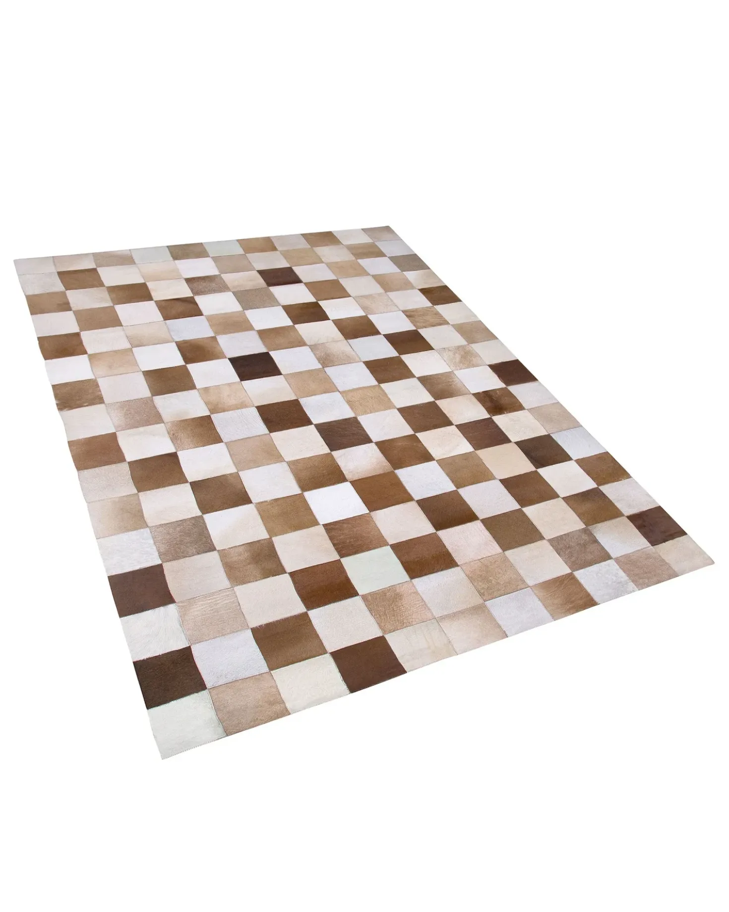 Tappeto SOLMAZ Beige 140 x 200 cm Pelle naturale