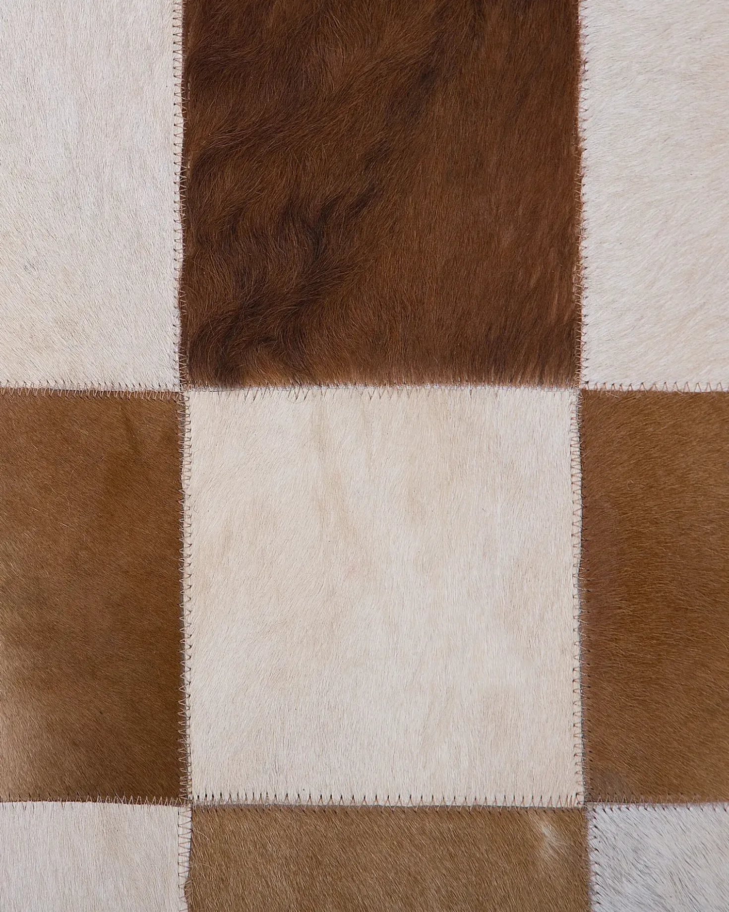 Tappeto SOLMAZ Beige 140 x 200 cm Pelle naturale