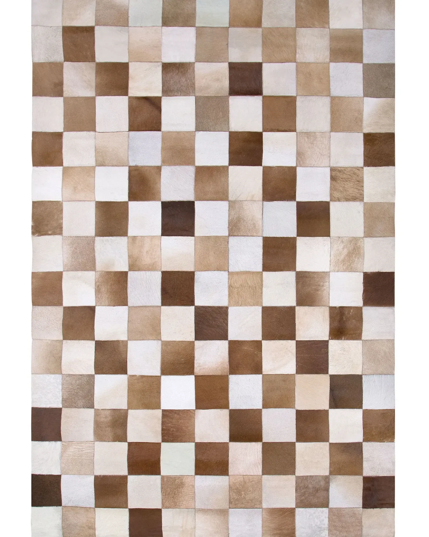 Tappeto SOLMAZ Beige 140 x 200 cm Pelle naturale
