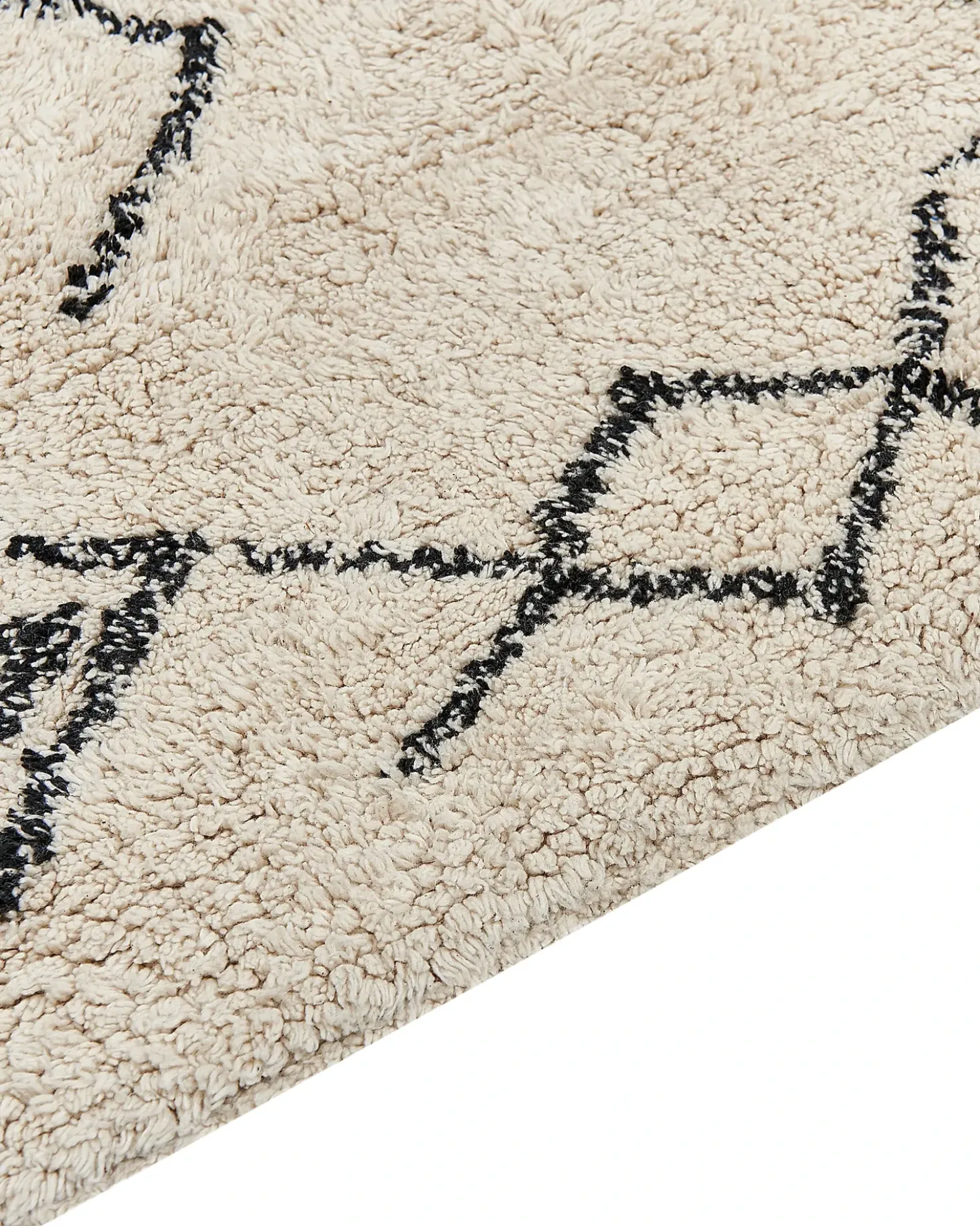 Tappeto SOMEK Beige 160 x 230 cm Cotone