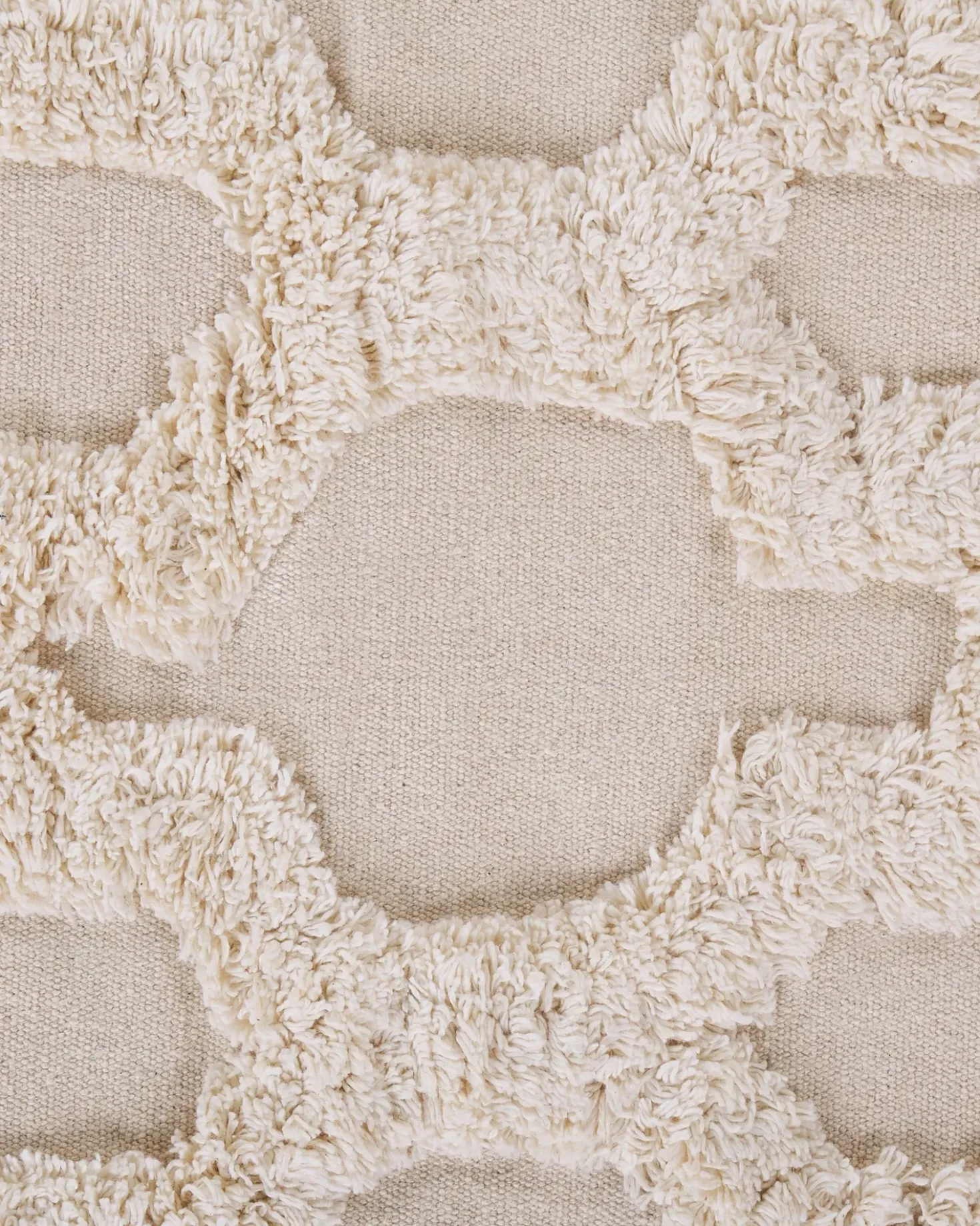 Tappeto SULUOVA Beige 140 x 200 cm Cotone