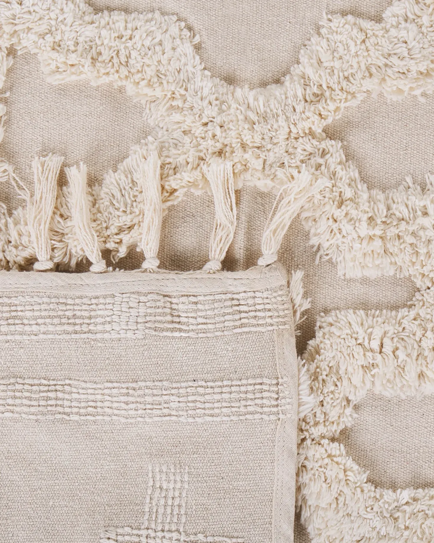 Tappeto SULUOVA Beige 140 x 200 cm Cotone