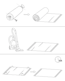 Tappeto TALPUR Grigio grafite 160 x 230 cm Iuta
