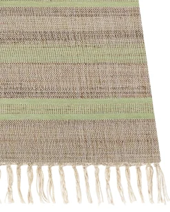 Tappeto TALPUR Verde chiaro 80 x 300 cm Iuta