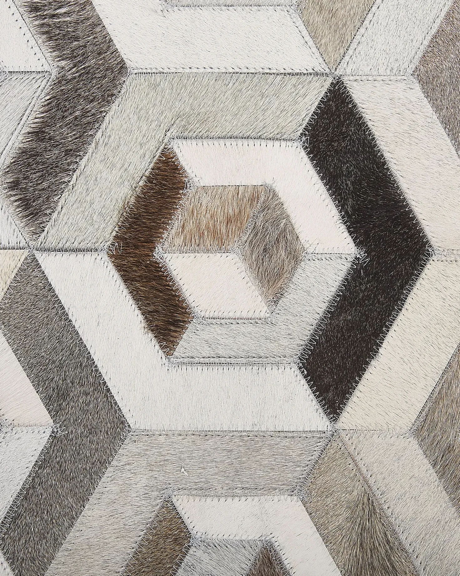 Tappeto TAVAK Beige 160 x 230 cm Pelle naturale