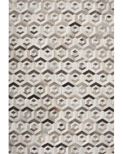 Tappeto TAVAK Beige 160 x 230 cm Pelle naturale