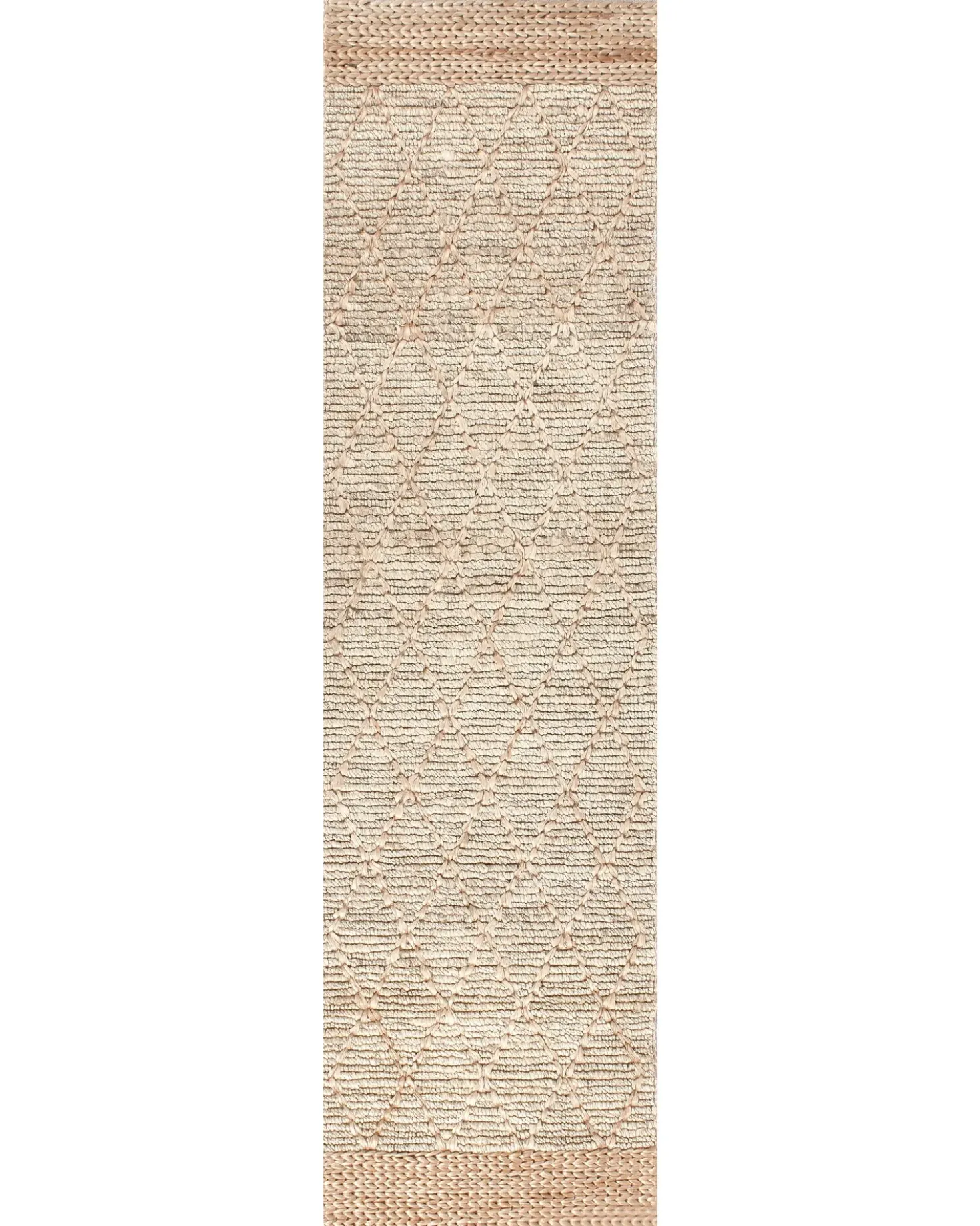Tappeto TELLIKAYA Beige 80 x 300 cm Iuta