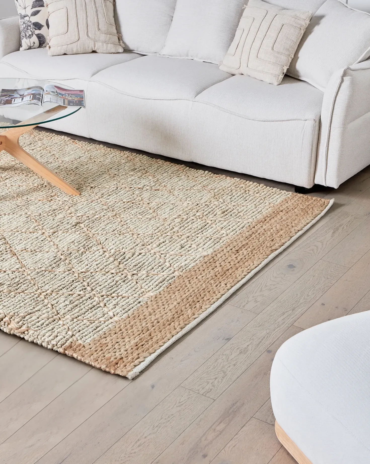 Tappeto TELLIKAYA Beige 160 x 230 cm Iuta