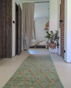 Tappeto TELLIKAYA Verde 80 x 300 cm Iuta
