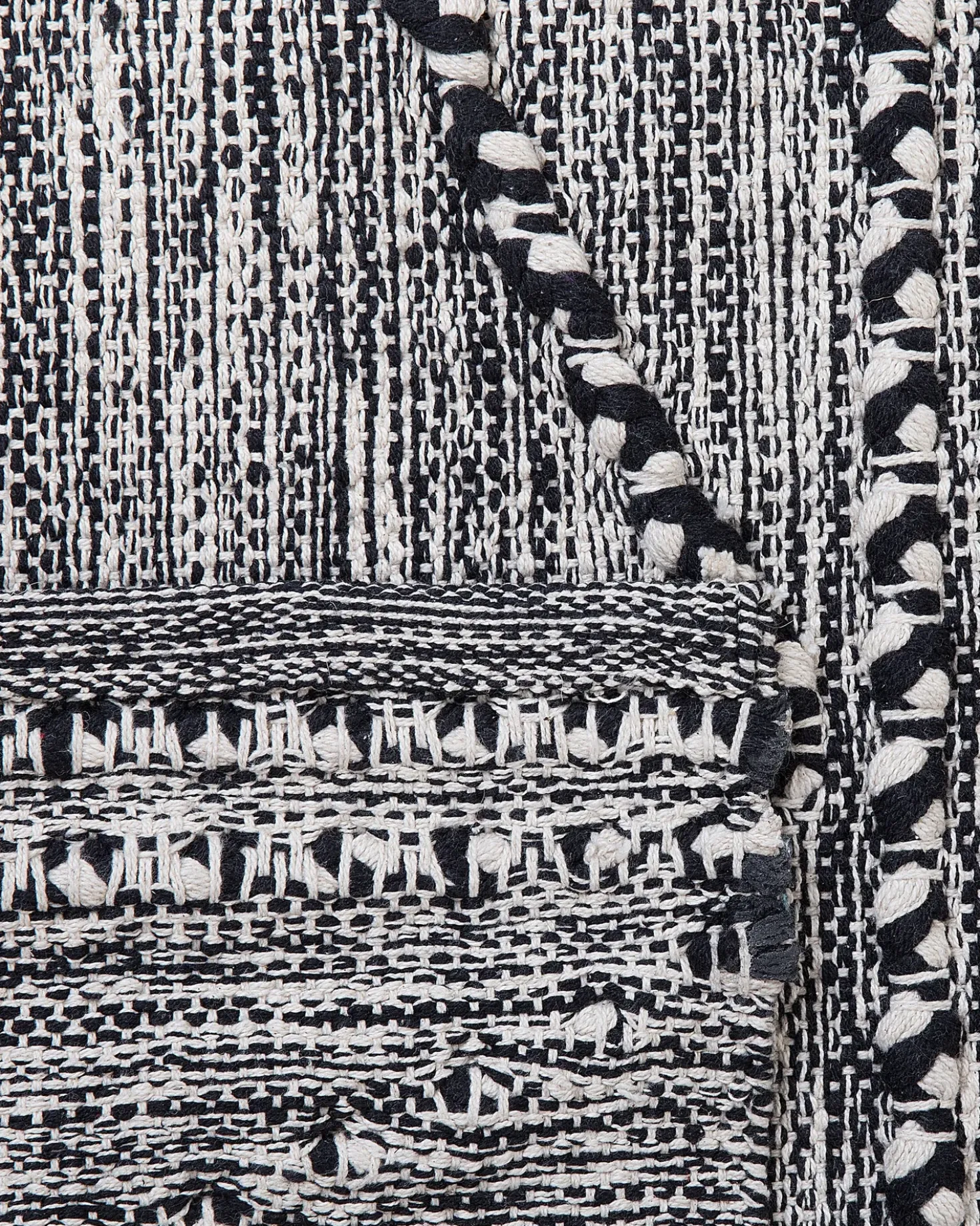 Tappeto TERMAL Nero 80 x 150 cm Cotone