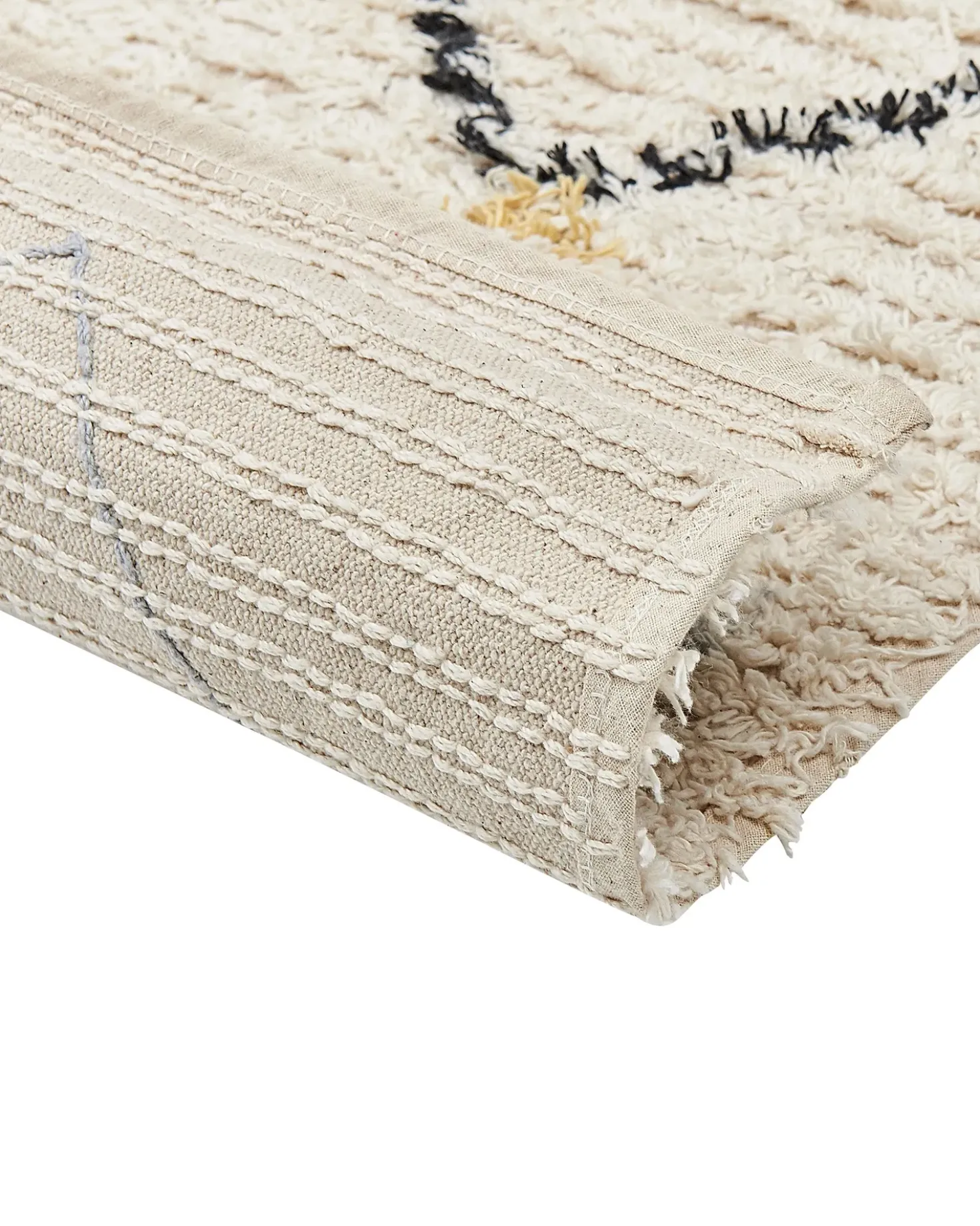 Tappeto TEZPUR Beige 160 x 230 cm Cotone