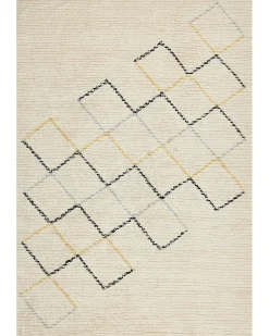 Tappeto TEZPUR Beige 160 x 230 cm Cotone