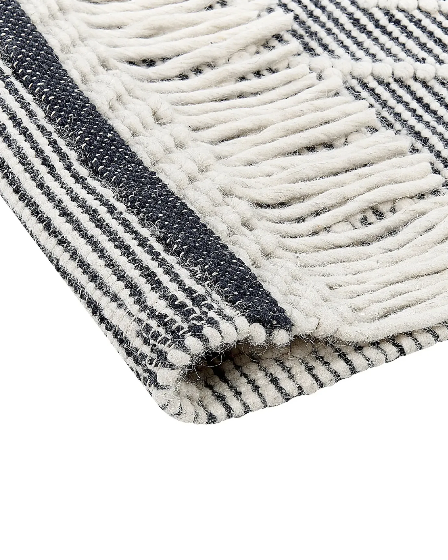 Tappeto TOPRAKKALE Grigio 160 x 230 cm Lana
