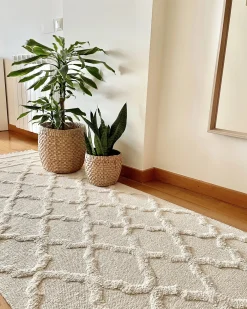 Tappeto TOZLU Beige 80 x 230 cm Cotone