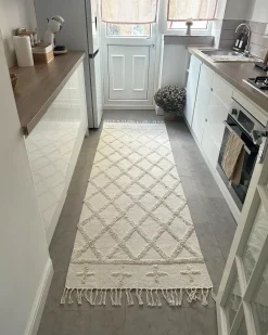 Tappeto TOZLU Beige 80 x 230 cm Cotone