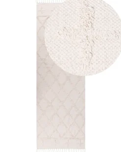 Tappeto TOZLU Beige 80 x 230 cm Cotone