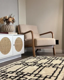 Tappeto TURHAL Beige 160 x 230 cm Cotone