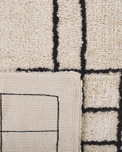 Tappeto TURHAL Beige 160 x 230 cm Cotone