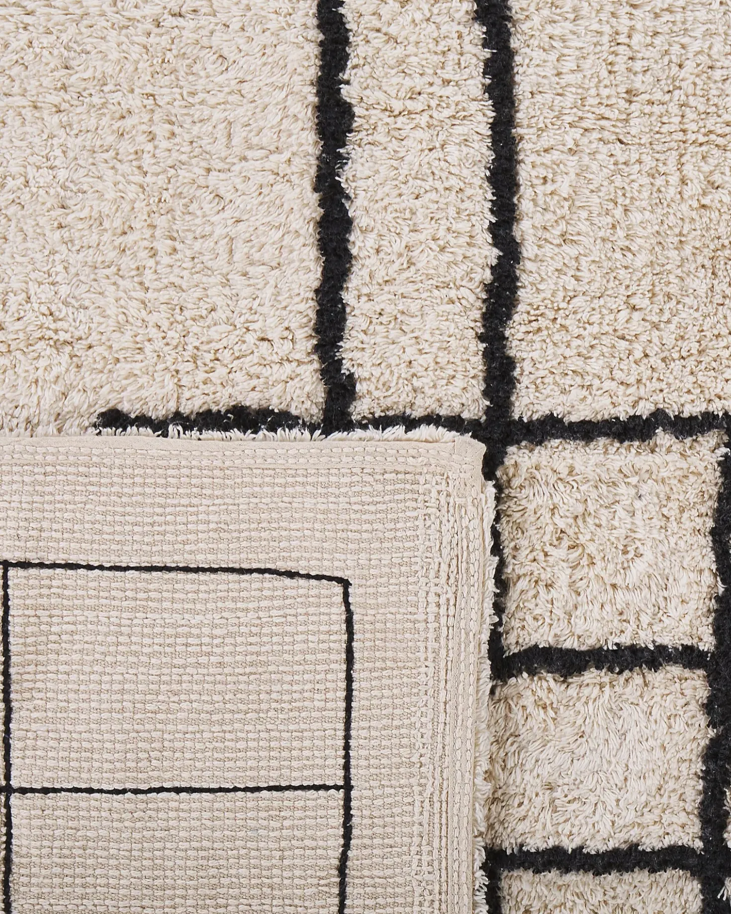 Tappeto TURHAL Beige 160 x 230 cm Cotone