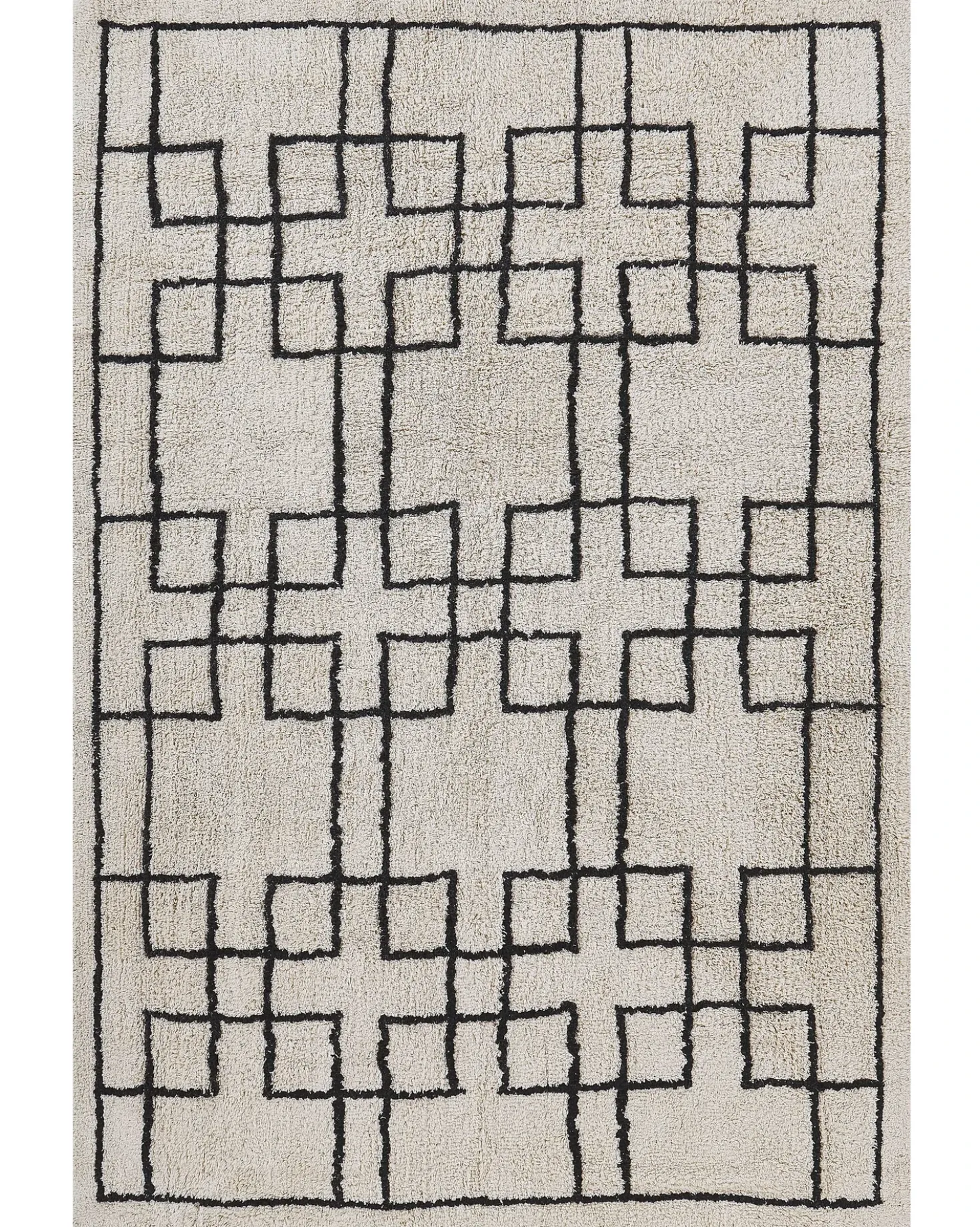 Tappeto TURHAL Beige 160 x 230 cm Cotone