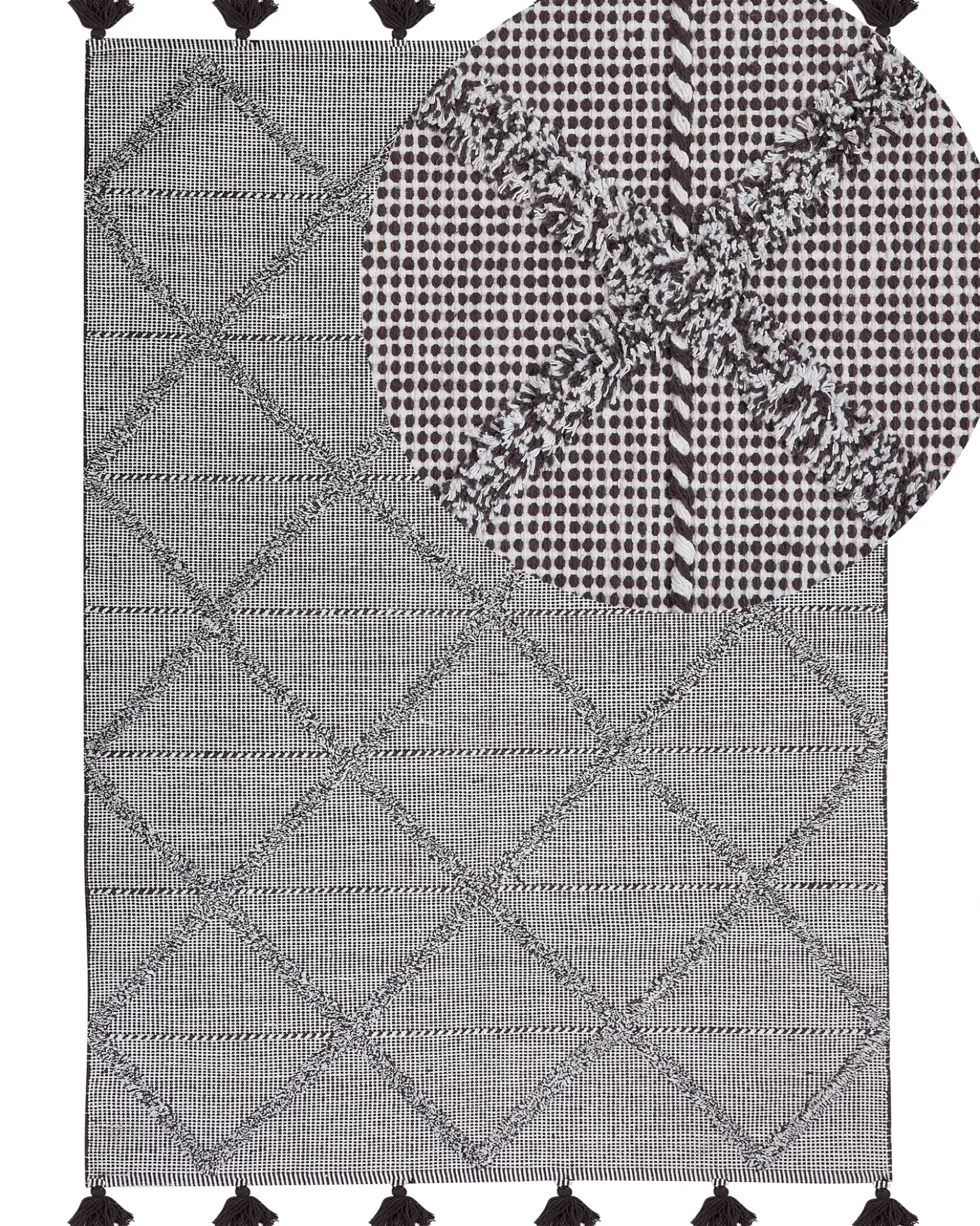 Tappeto TUZLA Marrone 140 x 200 cm Cotone